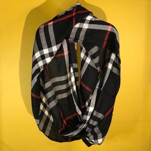 Pattern infinity scarf